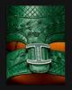 002/18 OSTRICH/PYTHON_GREEN