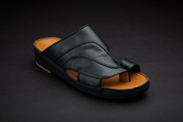 black arabic sandals